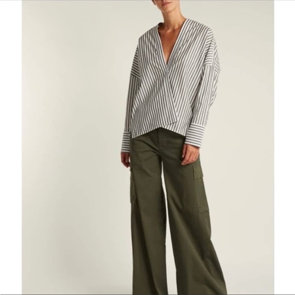 Nili Lotan Sabine Striped Shirt XS